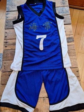Cosplay Kuroko's Basket Blue/ White Basketball Jersey & Shorts Set